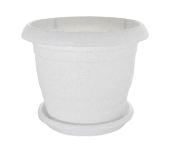 Изображение товара Кашпо Ангора ТОПРАК 3 л, с поддоном, мраморное А5220мр