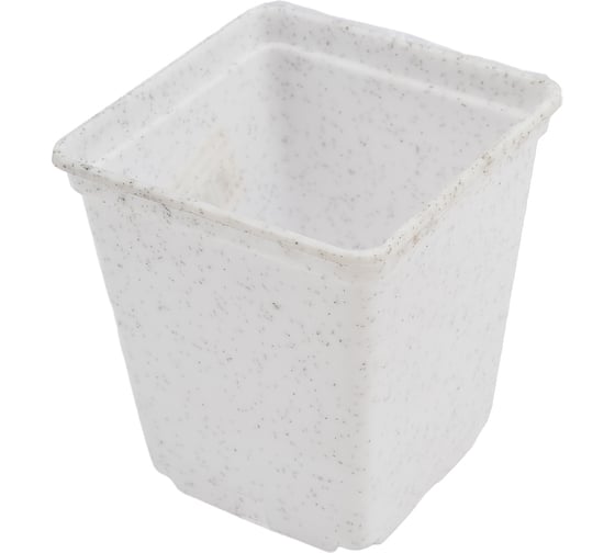 Изображение товара Горшок для рассады Ангора 0.25 л, 7x7х8 см, квадратный, белый А5500бл