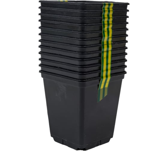 Изображение товара Набор горшков для рассады Ангора 12 шт., по 0.25 л, черный А5520чр