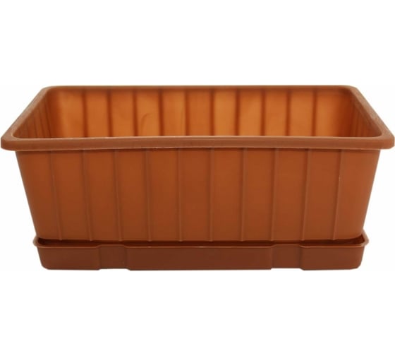 Изображение товара Балконный ящик Ангора КЛАССИК 4.5 л, 31 см, терракотовый А5310тр