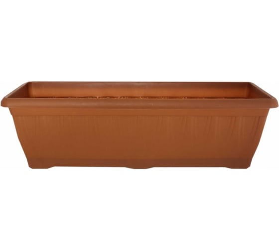 Изображение товара Балконный ящик Ангора 8.5 л, с дренажной решеткой, 505x155x150 мм, терракотовый А5420тр