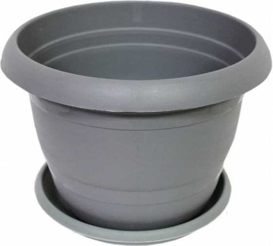 Изображение товара Кашпо Ангора 3 л, с поддоном, антрацит А5221ант