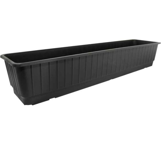 Изображение товара Балконный ящик Ангора КЛАССИК 10 л, 71 см, без поддона, черный А5332чр