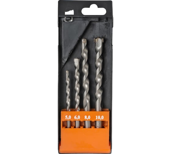 Изображение товара Набор сверл по бетону НС1 (4 шт;  5, 6, 8, 10 мм; ВК8) ИПК naborsverlNS1