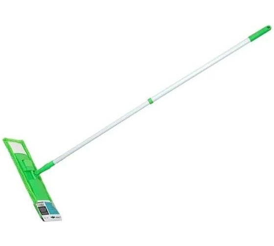 Изображение товара Швабра для пола с насадкой из микрофибры PERFECTO LINEA зеленая 43-392013