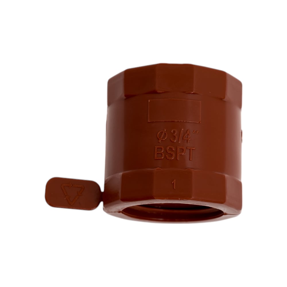 Изображение товара Муфта ПП внутренней резьбой 3/4 коричневая AV Engineering AVE159013