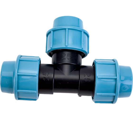 Изображение товара Тройник ПНД компрессионный 25 мм AV Engineering AVE107252525