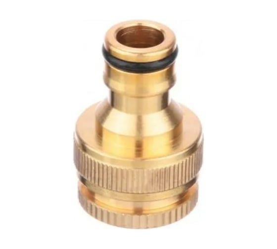 Изображение товара Штуцер SM-HQC0303 с переходником (1/2"-3/4"; внутренняя резьба; латунный; ST) SanTrade 0144