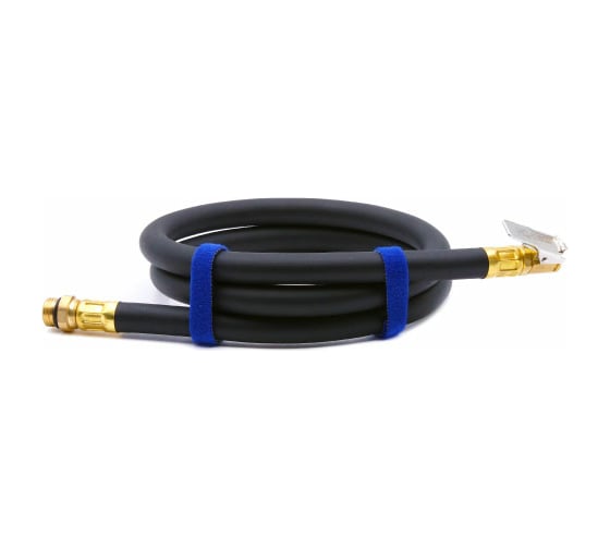 Изображение товара Шланг пневматический подкачки колес армированный каучуковый (150 см; 6x13 мм; 0-15 bar) HQ-mech УТ000002190