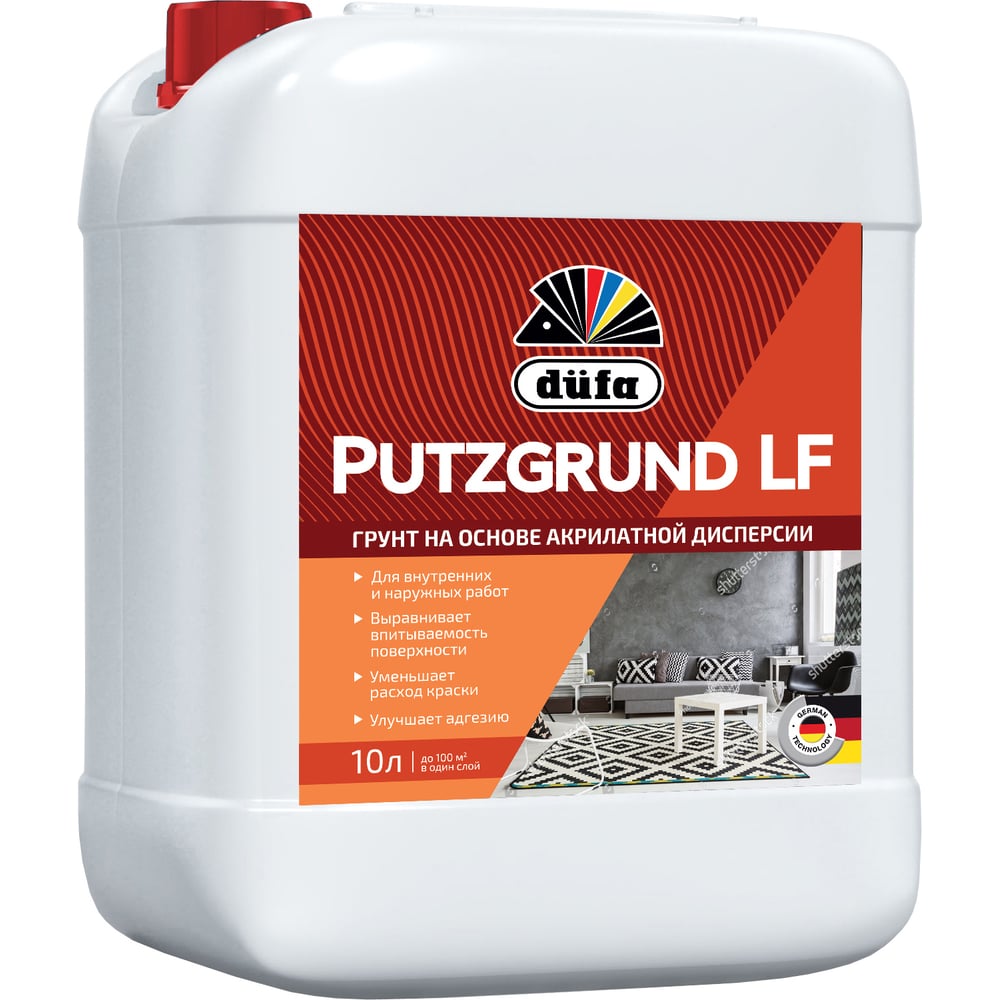 Изображение товара Грунт Dufa PUTZGRUND RD313 LF 10 л грунтовка для бетона и кирпича