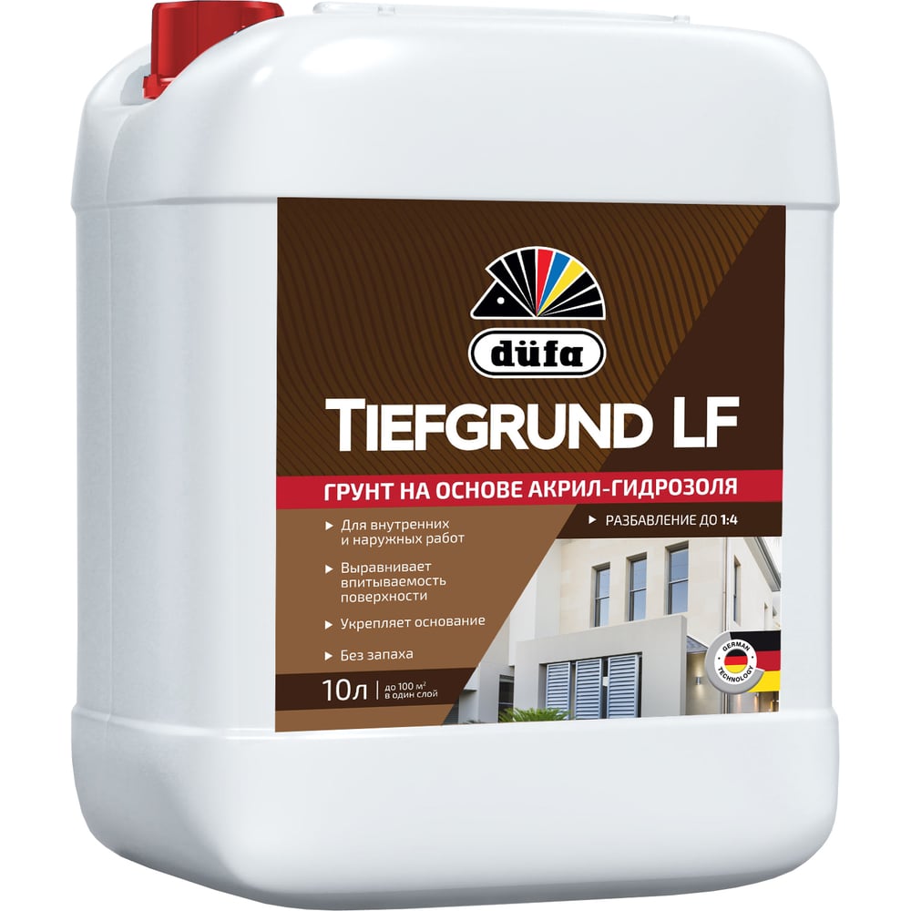 Изображение товара Грунт Dufa TIEFGRUND RD314 LF 10 л для бетона кирпича и обоев