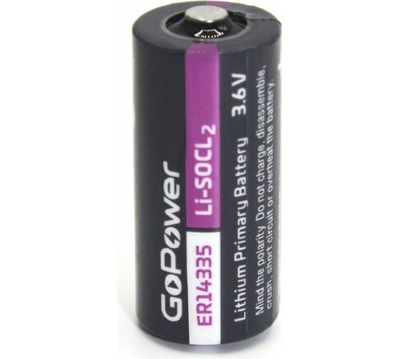 Изображение товара Батарейка GoPower 14335 2/3AA PC1 Li-SOCl2 3.6V 00-00015331