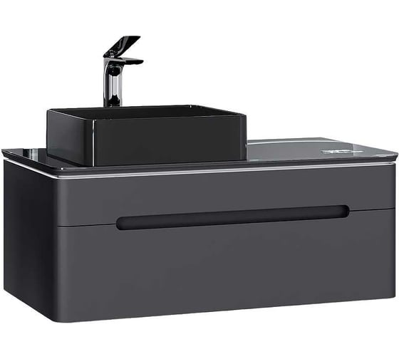 Изображение товара Подвесная тумба Jorno Shine 100 с медиа модулем для раковины MELANA MLN-320353MB Shi.01.100-M, P, A