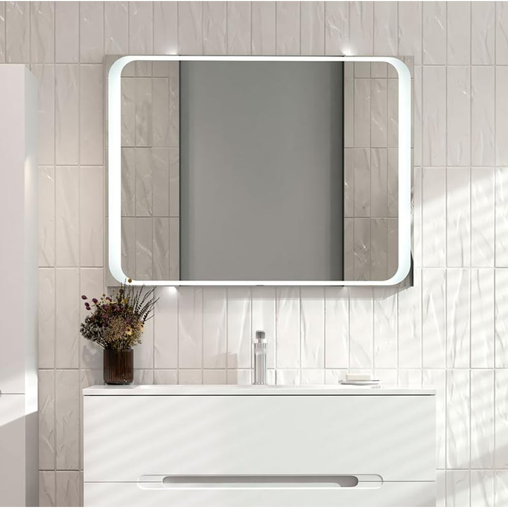 Изображение товара Зеркало Jorno Modul 97 с подсветкой современное настенное прямоугольное