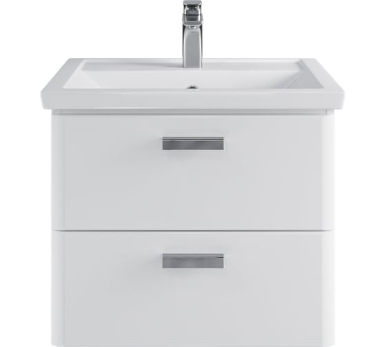 Изображение товара Комплект Sanstar подвесная тумба Gretta 60 с раковиной Фостер 60 327.1-1.5.1.КФОС