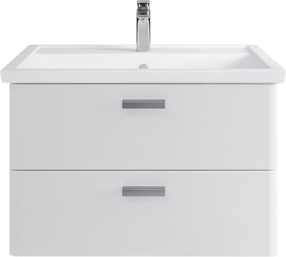 Изображение товара Комплект Sanstar подвесная тумба Gretta 80 с раковиной Фостер 80 329.1-1.5.1.КФОС