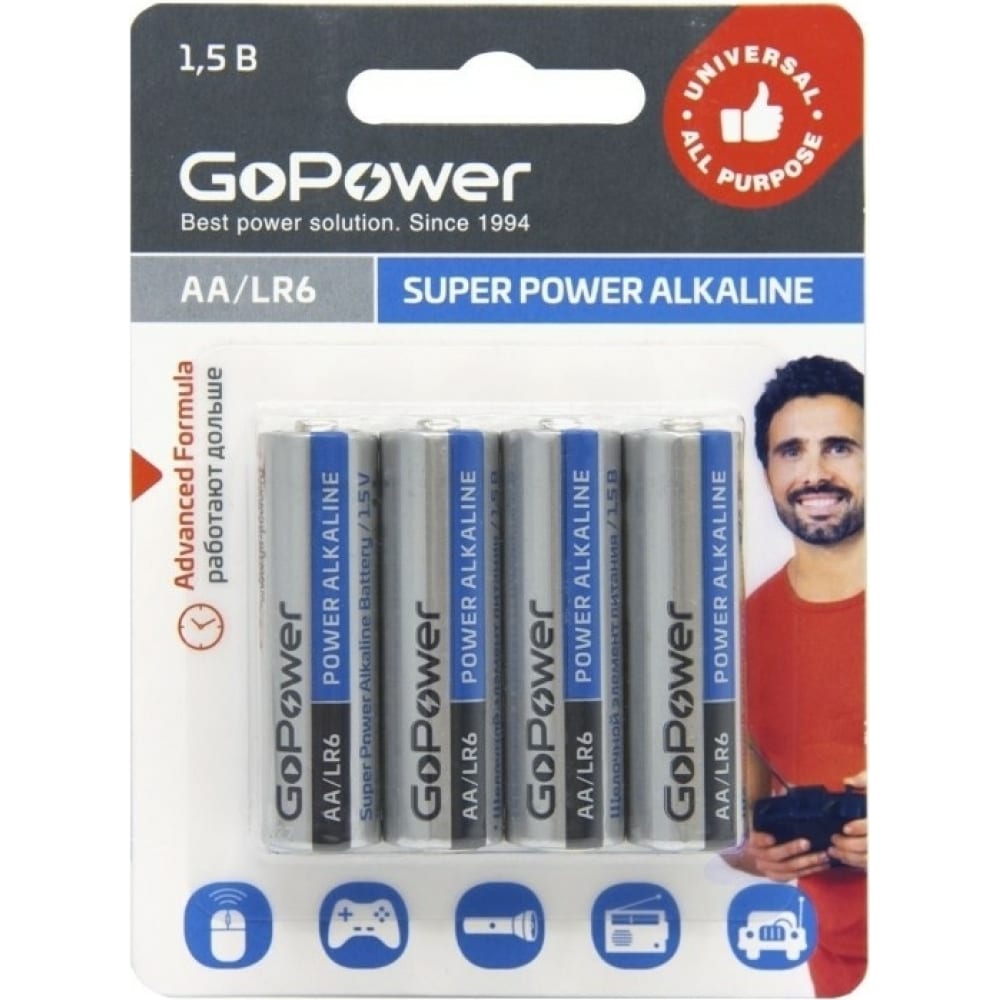 Батарейка GoPower - 00-00015601