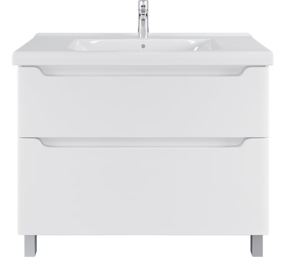 Изображение товара Комплект Sanstar напольная тумба Lanciano 100 с раковиной Гармония 100 313.1-1.5.1.К