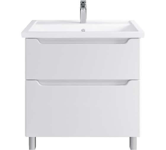 Изображение товара Комплект Sanstar напольная тумба Lanciano 80 с раковиной Фостер 80 304.1-1.5.1.КФОС