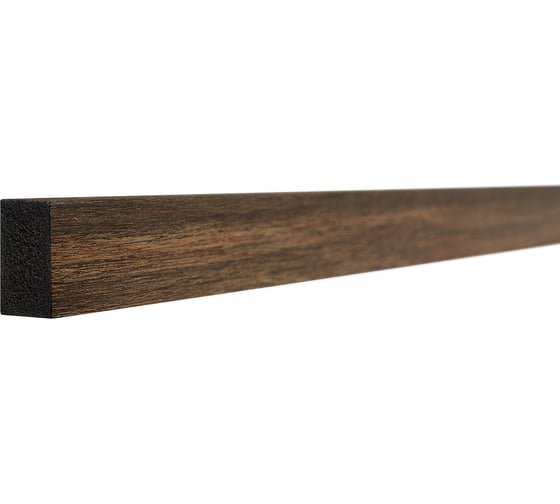 Изображение товара Рейка интерьерная ударопрочная влагостойкая темный Decor-Dizayn орех 20x20x3000 мм 622-73SH