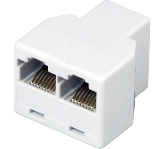 Изображение товара Сетевой переходник REXANT LAN, гнездо RJ-45 (8Р8С) - 2 гнезда RJ-45 (8Р8С) 06-0112-B