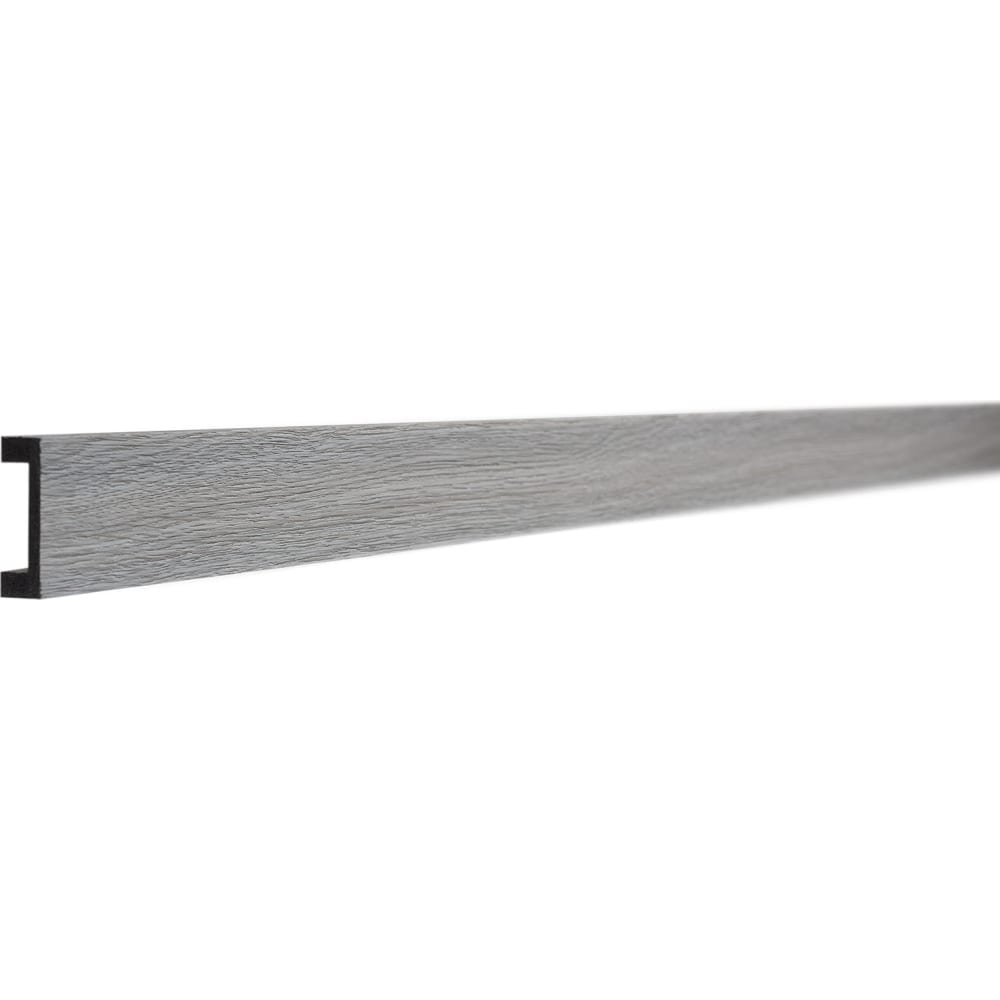 Купить Ударопрочная влагостойкая рейка интерьерная Decor-Dizayn, 618-80SH, Серый, полистирол высокой плотности