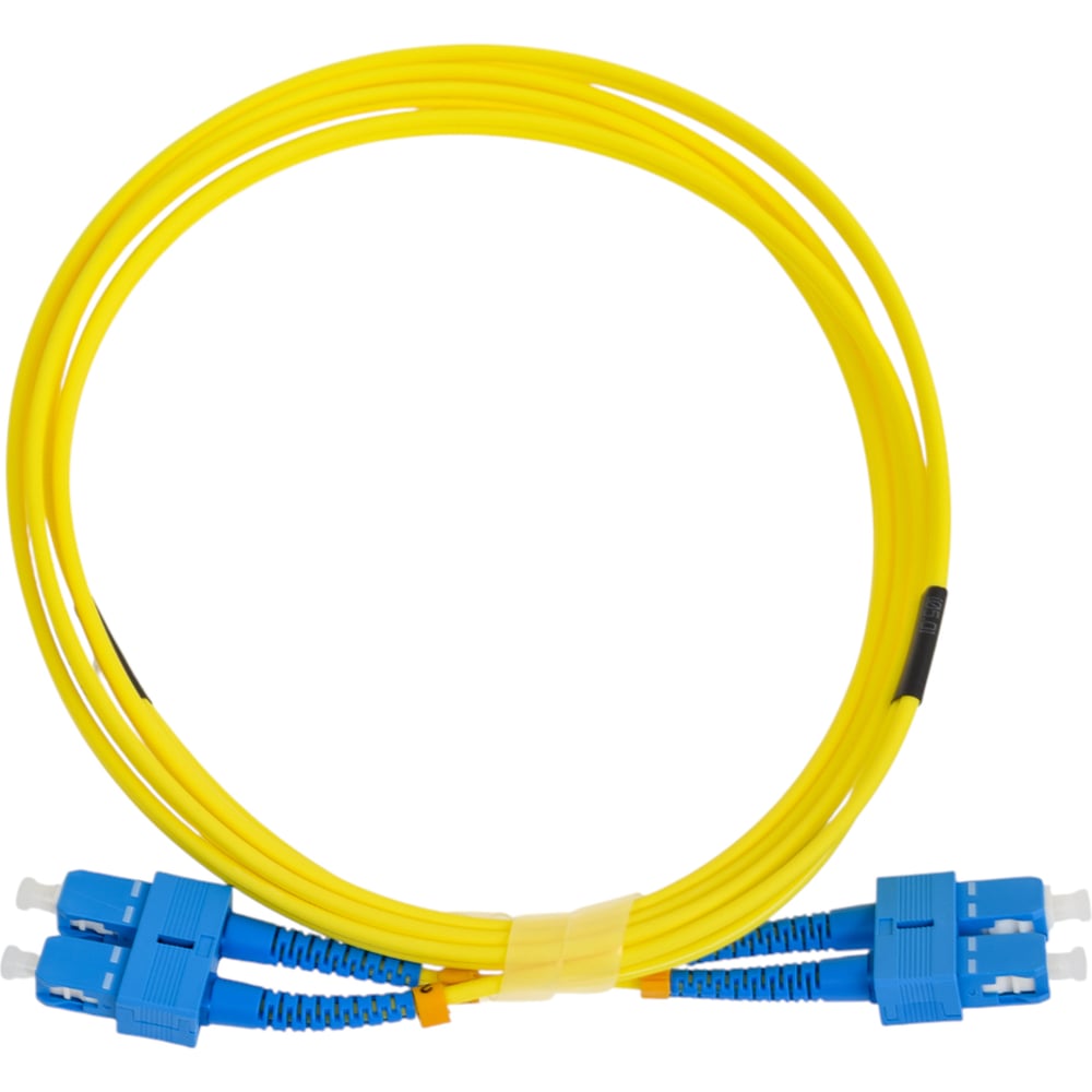 Изображение товара Оптический патч-корд REXANT SM OS2 2м, SC/UPC-SC/UPC, Duplex, LSZH