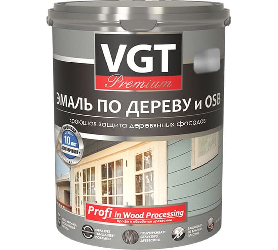 Изображение товара Эмаль VGT Профи ВД АК 1179 по дереву, шоколадная, 2.5 кг 11607775