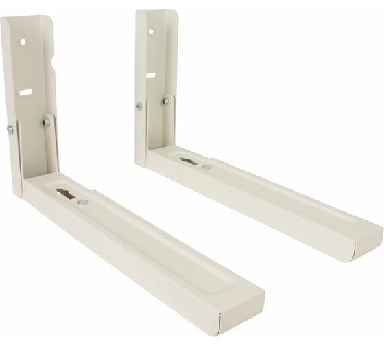 Изображение товара Настенный кронштейн для СВЧ Eurokitchen вылет 330-500 мм, максимальная нагрузка 35 кг, белый MW102W