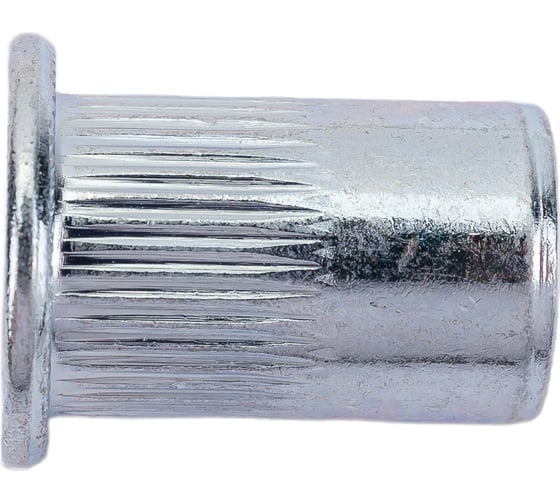 Изображение товара Резьбовая заклепка STARFIX М8 цилиндрический бортик, белый цинк, 10 шт. SMZ1-48530-10