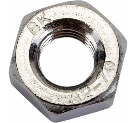 Изображение товара Шестигранная гайка STARFIX М10, нержавеющая сталь, DIN 934, 10 шт. SMZ1-85220-10