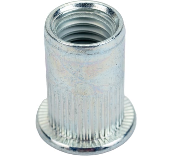 Изображение товара Резьбовая заклепка STARFIX М10 цилиндрический бортик, белый цинк, 10 шт. SMZ1-48532-10