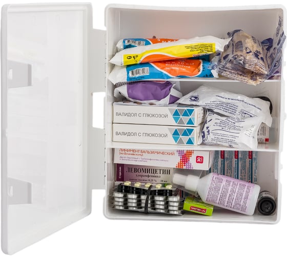 Изображение товара Аптечка первой помощи ПРОИЗВОДСТВЕННАЯ, пластиковый шкаф ООО АППОМЕД 20331