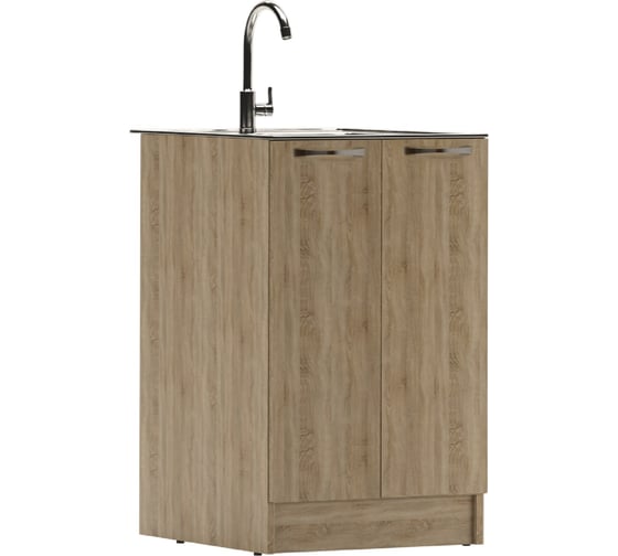 Изображение товара Тумба под нержавеющую мойку Домино Дуб Сонома 60x50 D6050DS