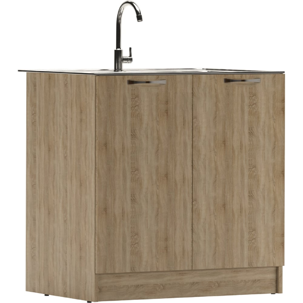 Изображение товара Тумба под нержавеющую мойку Домино Дуб Сонома 60x80 D6080DS