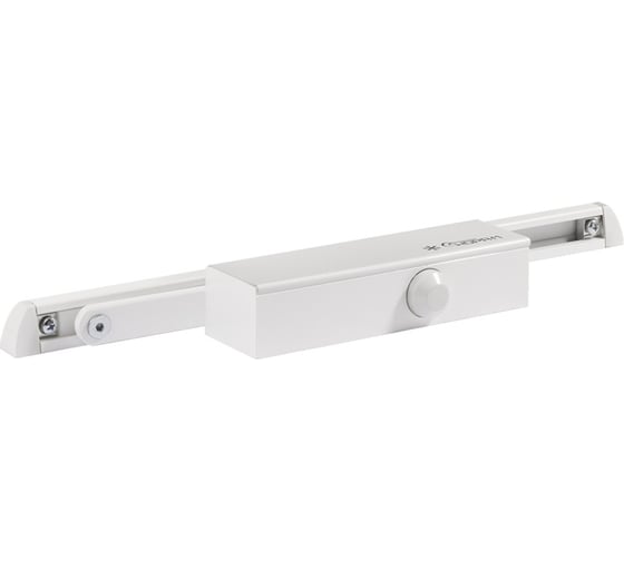 Изображение товара Дверной доводчик НОРА-М 820 Slider скользящая тяга, для дверей до 70 кг, белый 18834
