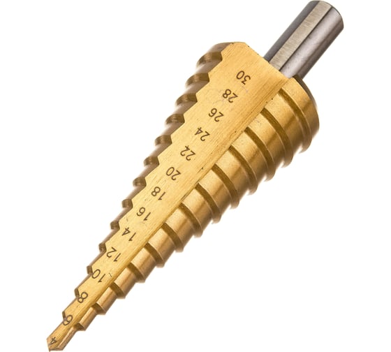 Изображение товара Сверло ступенчатое по металлу 4-30 мм, 14 ступеней TORGWIN T104823