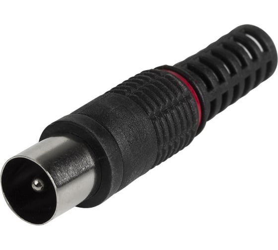 Изображение товара Антенный штекер ТВ PROCONNECT без пайки черный 100 шт 05-2042-2