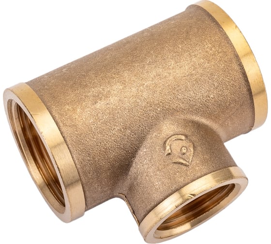 Изображение товара Латунный тройник AV Engineering редукционный 3/4x1/2x3/4 AVE306004