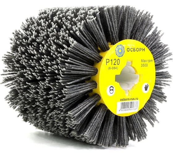 Изображение товара Щетка-валик нейлоновая по дереву 6-084 110 мм, P120 на щеточные шлифмашины ОСБОРН PLM.RB11010019P120