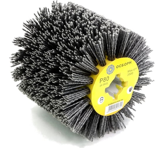 Изображение товара Щетка-валик нейлоновая по дереву 6-083 110 мм, P80 на щеточные шлифмашины ОСБОРН PLM.RB11010019P80