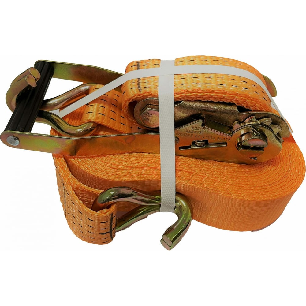 Изображение товара Стяжной ремень с крюками АБСОЛЮТ 5 тонн, 9 м, полиэстер