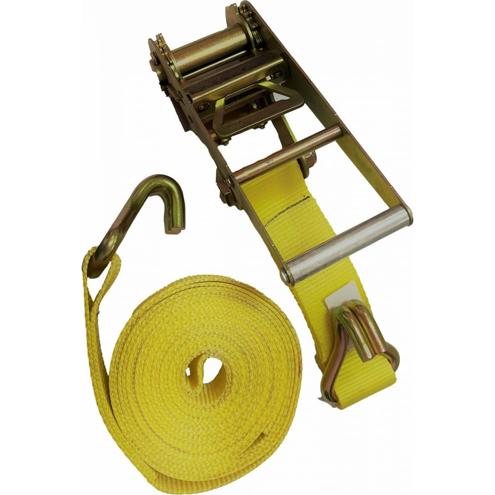 Изображение товара Стяжной ремень с крюками для крепления груза АБСОЛЮТ 5,0/10,0 т, L=4 м, ширина ленты 75 мм 7930121031986