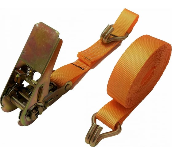 Изображение товара Стяжной ремень с крюками для крепления груза АБСОЛЮТ 0,4/0,8 т, L=1,5 м 7930121031009