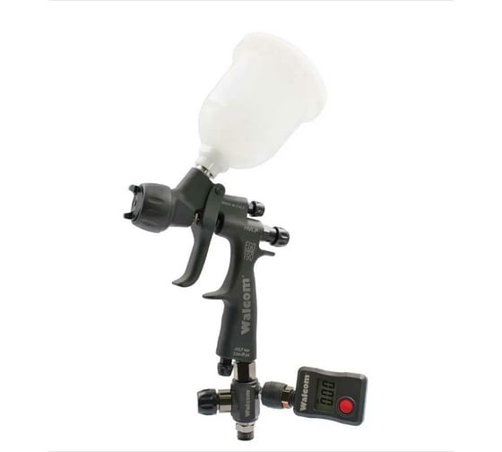 Изображение товара Миникраскопульт WALCOM EGO CARBONIO НVLP 1.0, 2 верхних бачка, пластик, 0.075 и 0.18 л 713010