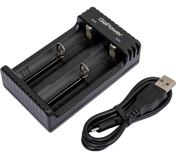 Изображение товара Зарядное устройство GoPower для аккумуляторов LiCharger 4 Ni-MH/Ni-Cd/Li-ion/IMR 2 слота (1/100) 00-00015360