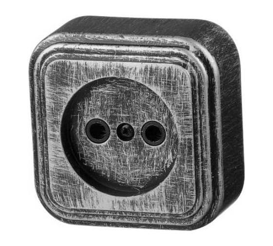 Изображение товара Розетка ЮПИТЕР наружная Стандарт серебро JP7431-04