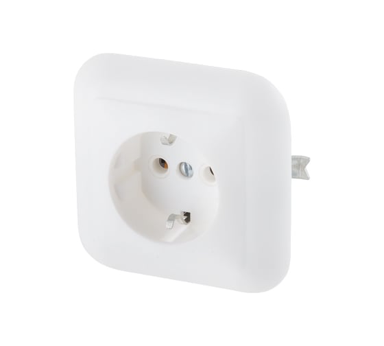 Изображение товара Розетка ЮПИТЕР скрытая белая с заземлением Эконом JP7411-06