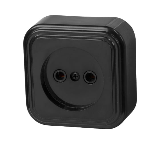Изображение товара Розетка ЮПИТЕР наружная Стандарт черная JP7412-04