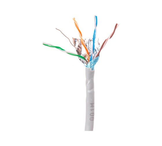 Изображение товара Кабель ЮПИТЕР витая пара F/UTP Cat5E 4x2х24AWG медь в ПВХ оболочке 305 м JP3010